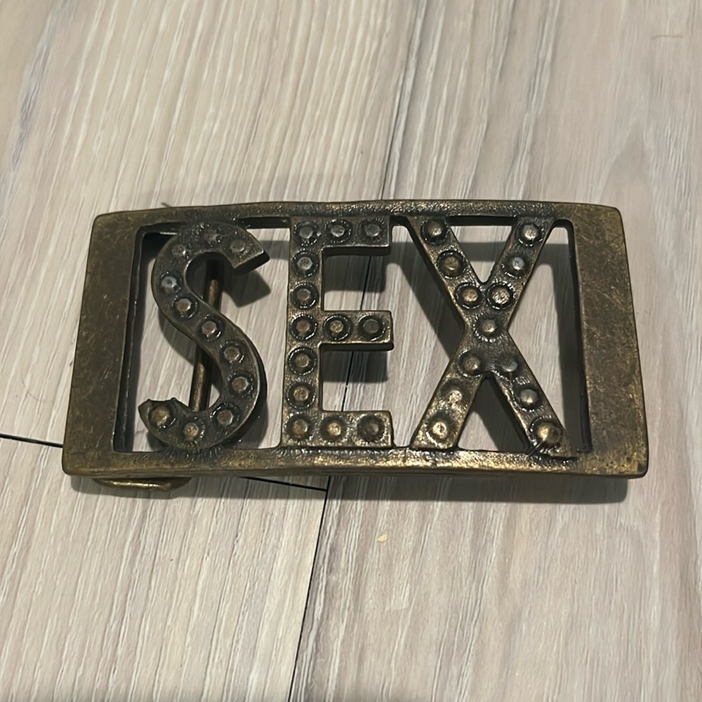 “SEX” Belt buckle unisex
